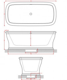 Ванна Artceram Neo 180x85 см искусственный камень LivingTec® бежевый ACW003 41