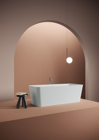 Ванна Artceram Square 180x80 см штучний камінь LivingTec® білий ACW004 01