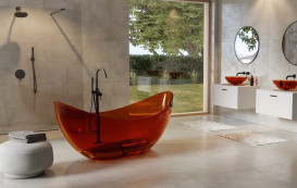 Ванна Besco Axya 180х80 см с сифоном клик-клак хром ResiCast Earth Rust #WAA-180-ERC