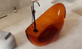 Ванна Besco Axya 180х80 см с сифоном клик-клак черный мат ResiCast Earth Rust #WAA-180-ERB