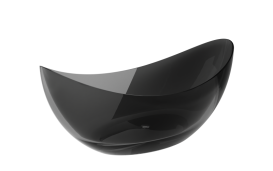 Ванна Besco Axya 180х80 см с сифоном клик-клак белый Carbon Grey #WAA-180-CGW