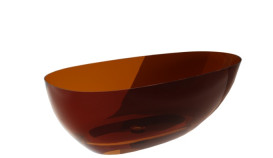 Ванна Besco Xara 160х75 см с сифоном клик-клак хром ResiCast Earth Rust #WAX-160-ERC