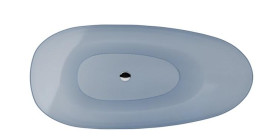 Ванна Besco Xara 160х75 см с сифоном клик-клак белый ResiCast Blue Wave #WAX-160-BWW