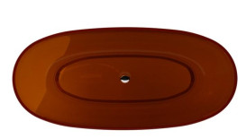 Ванна Besco Xara 170х78 см с сифоном клик-клак белый ResiCast Earth Rust #WAM-170-ERW