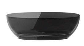 Ванна Besco Xara 170х78 см із сифоном клік-клак білий ResiCast Carbon Grey #WAM-170-CGW