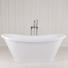 Ванна мраморная отдельностоящая Буль-Буль Newton 160.7х64х66 белая 90160001