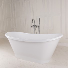 Ванна мраморная отдельностоящая Буль-Буль Newton 160.7х64х66 белая 90160001