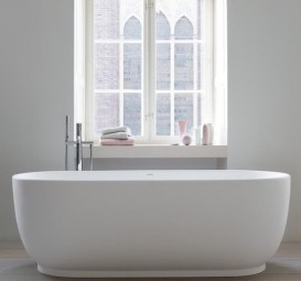 Ванна Duravit Luv зі штучного каменю DuraSolid 180х85 см білий 700434000000000