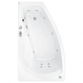 Ванна гідромасажна акрилова PoolSpa Nicole 150х80 L ліва система Smart 1 білий PHAOC10ST1C0000