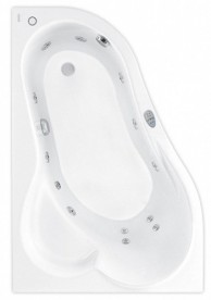 Ванна гидромассажная акриловая PoolSpa Leda 150х100 L левая система Economy 1 белый PHAE510SO1C0000