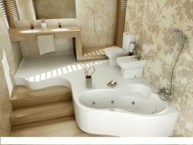 Ванна гидромассажная акриловая PoolSpa Leda 160х100 R правая система Smart 1 белый PHAH510ST1C0000