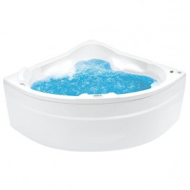 Ванна гідромасажна акрилова PoolSpa Triangel 155х155 система Economy 1 білий PHS4010SO1C0000