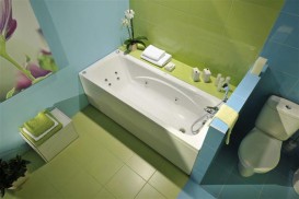 Ванна гідромасажна акрилова прямокутна PoolSpa Klio 160х70 система Smart 1 білий PHP6610ST1C0000