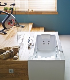 Ванна гідромасажна акрилова прямокутна PoolSpa Windsor 180х85 система Smart 1 білий PHPNT10ST1C0000