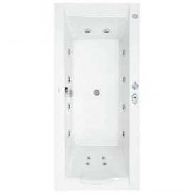 Ванна гідромасажна акрилова прямокутна PoolSpa Windsor 180х85 система Smart 1 білий PHPNT10ST1C0000