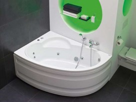 Ванна гідромасажна акрилова PoolSpa Klio Asym 150х100 L ліва система Economy 1 білий PHAC210SO1C0000