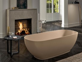 Ванна из искусственного камня Albatros коллекции Ethos 170х70 см белый матовый 01ET1FBN