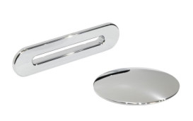 Ванна зі штучного каменю Besco Vera 170х75 см із сифоном клік-клак хром санітарний композит білий #WKV-170-WOS