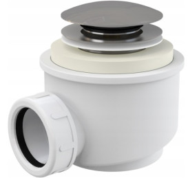 Ванна из искусственного камня Besco Victoria 160х75 см с сифоном клик-клак хром санитарный композит белый глянцевый #WKV-160-WZ