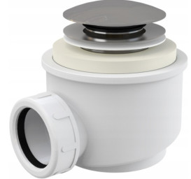 Ванна зі штучного каменю Besco Victoria 185х83 см із сифоном клік-клак хром санітарний композит білий глянсовий #WKV-185-WO