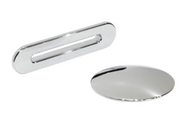 Ванна из искусственного камня Besco Victoria 160х75 см с сифоном клик-клак хром санитарный композит белый глянцевый #WKV-160-WOS