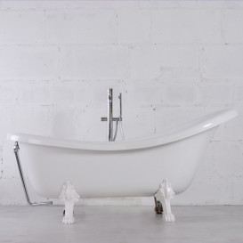 Ванна из искусственного камня Fancy Marble Lady Hamilton 175х80,5 см белый матовый 80174503