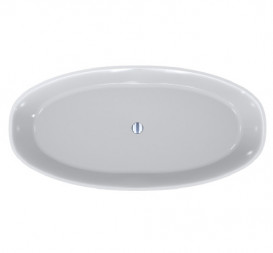 Ванна зі штучного каменю Fancy Marble Mateo 180х87 см білий 18180001