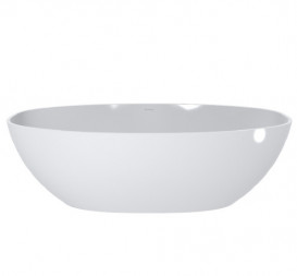 Ванна зі штучного каменю Fancy Marble Mateo 180х87 см білий 18180001