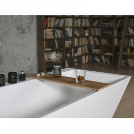 Ванна из искусственного камня Fancy Marble Edward 180х80 см белый матовый 11180003