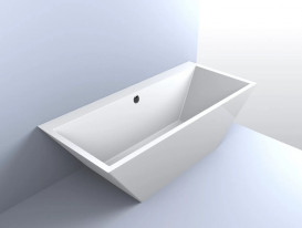 Ванна из искусственного камня Fancy Marble Edward 180х80 см белый 11180001