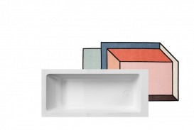 Ванна из искусственного камня Gruppo Treesse Summertime 180х80 см белый матовый Summertime180/CP