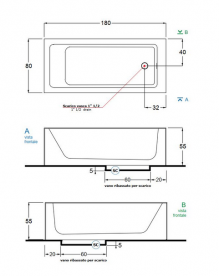 Ванна из искусственного камня Gruppo Treesse Summertime 180х80 см белый матовый Summertime180/CP