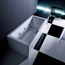 Ванна акриловая Gruppo Treesse Quadra 180х80 см белый V0780CX