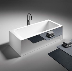 Ванна из искусственного камня Gruppo Treesse Summertime 180х80 см белый глянцевый Summertime 180 BIANCO LUCIDO