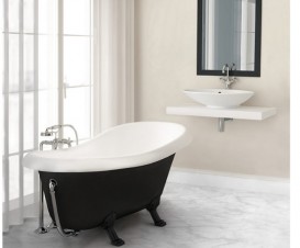 Ванна з штучного каменю Marmorin Fama 173х82,5 см окремостояча білий 566 173 020 xx x