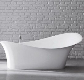 Ванна из искусственного камня Marmorin Alice 179х75 см отдельностоящая белый P 551 180 020 010