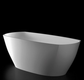 Ванна з штучного каменю Marmorin Isar 175х78 см окремостояча білий P 599 170 020 010