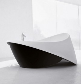 Ванна из искусственного камня Marmorin Goccia 196,7х96,3 см отдельностоящая белый P 596 200 020 010