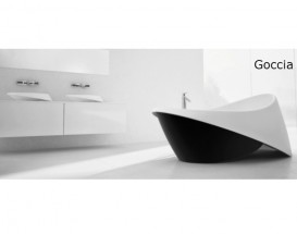 Ванна из искусственного камня Marmorin Goccia 196,7х96,3 см отдельностоящая белый P 596 200 020 010