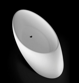 Ванна из искусственного камня Marmorin Goccia 196,7х96,3 см отдельностоящая белый P 596 200 020 010