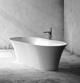 Ванна из искусственного камня Marmorin Cascada 153,3х88,7 см отдельностоящая белый P 724 154 020 010