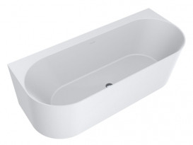 Ванна из искусственного камня Miraggio Bali 170х75 см Mirasoft Technology белый матовый 0001036