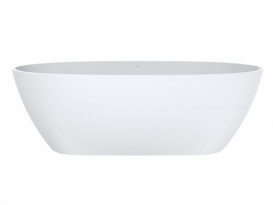 Ванна из искусственного камня Miraggio Estella 167х83 см Mirasoft Technology белый матовый 0001032