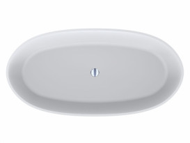 Ванна из искусственного камня Miraggio Estella 167х83 см Mirasoft Technology белый матовый 0001032