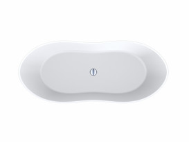 Ванна із штучного каменю Miraggio Florida 180х75 см Mirasoft Technology білий матовий 0001028