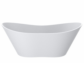 Ванна із штучного каменю Miraggio Florida 180х75 см Mirasoft Technology білий матовий 0001028