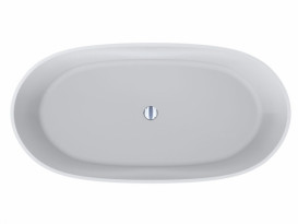 Ванна из искусственного камня Miraggio Molly 160х80 см Mirasoft Technology белый матовый 0001030