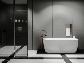 Ванна из искусственного камня Miraggio Anna 160х85 см Miramarble белый 0001610