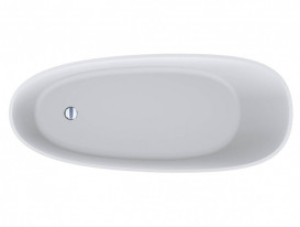 Ванна из искусственного камня Miraggio Marina 174,5x72,5 см литой мрамор Miramarble белый матовый 0002006