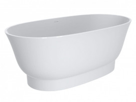 Ванна из искусственного камня Miraggio Molly 160x80 см литой мрамор Miramarble белый 0002111